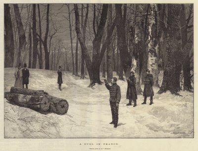 Un duelo en Francia de Charles Auguste Loye